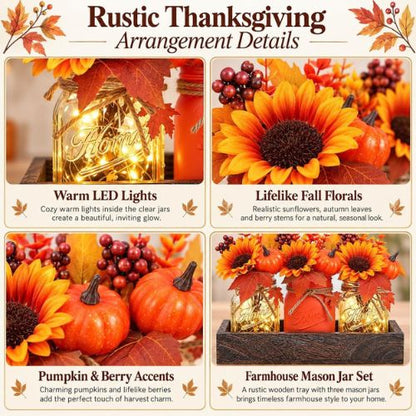 Thanksgiving Table Decorations, Centerpieces for Tables