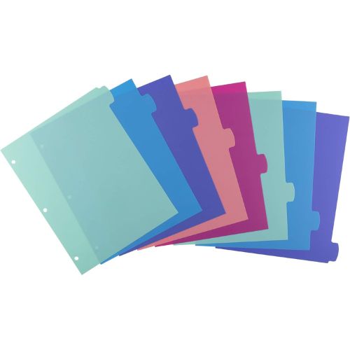 Avery Big Tab Write & Erase Dividers, 8-Tab, Pastel, 1 Set