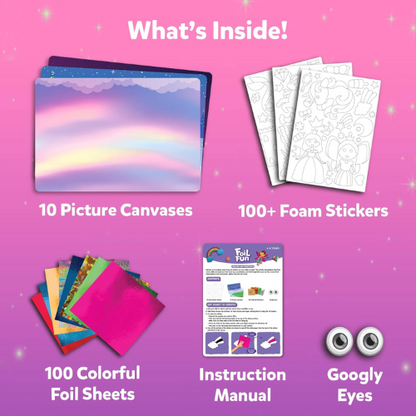 Skillmatics Foil Fun Unicorn & Princess Craft Kit No Mess DIY Art Activity
