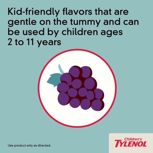 Children's Tylenol Chewables, 160 mg Acetaminophen, Grape, 24 ct
