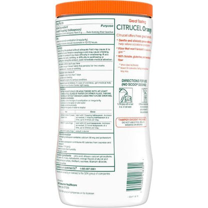 Citrucel Powder Fiber Therapy for Occasional Constipation Relief, 30 oz