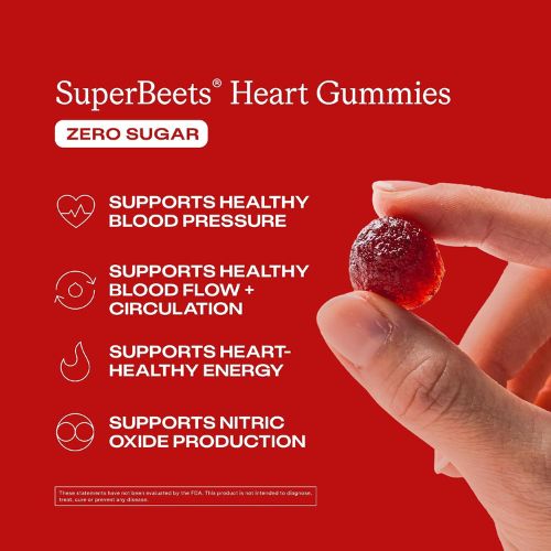 humanN SuperBeets Gummies – Energy & Circulation Support, Sugar-Free, 60ct