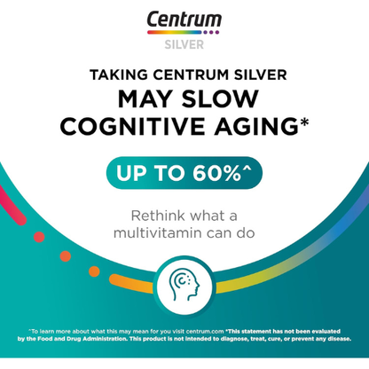 Centrum Silver Men's 50+ Multivitamin with Vitamin D3 200 Tablets
