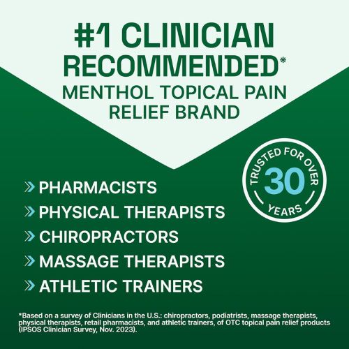 Biofreeze Pain Relief Gel, Colorless Menthol Gel, 4 FL OZ Tube (3 Pack)