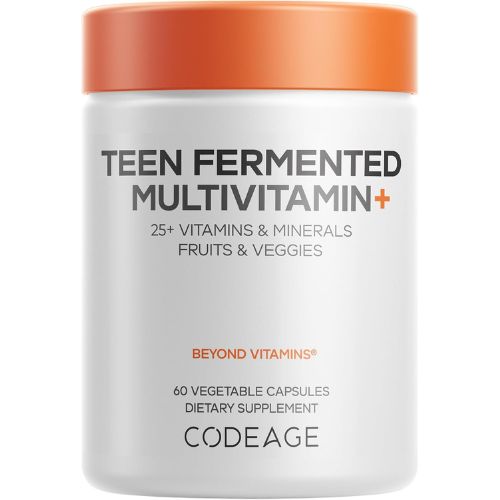 Codeage Teen Multivitamin – 25+ Nutrients, Organic, Omega-3, 60ct