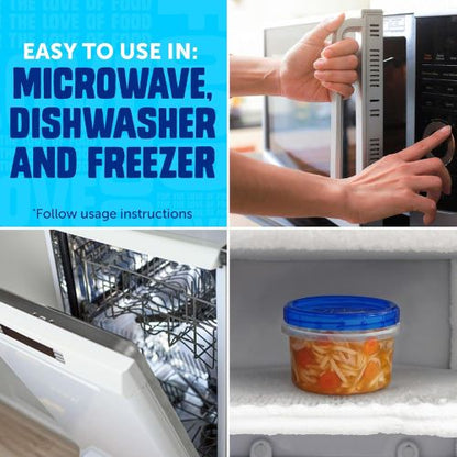 Ziploc Twist n Loc Food Storage Containers, Leak Resistant Design