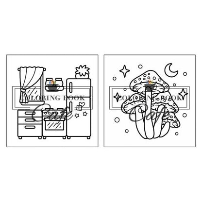 Cute and Cozy Coloring Book