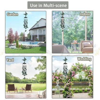 33" Green Butterfly Outdoor Wind Chimes