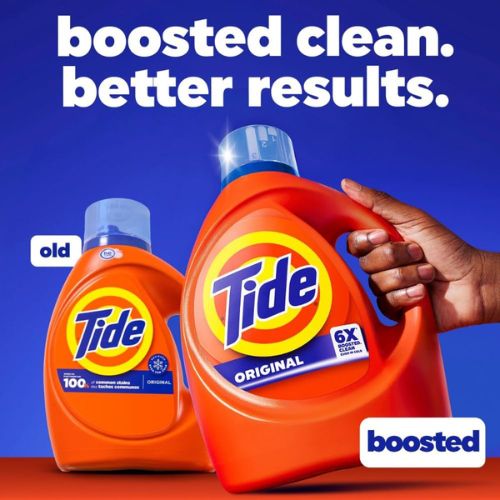 Tide Laundry Detergent Liquid, Original Scent, 64 Loads, 80 FL OZ