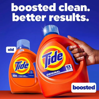 Tide Laundry Detergent Liquid, Original Scent, 64 Loads, 80 FL OZ