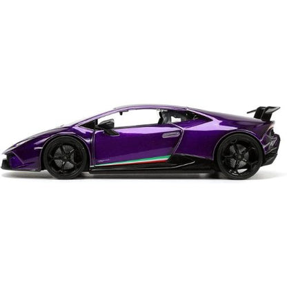 HyperSpec 1:24 Lamborghini Huracan Performante Candy Purple Die-Cast Car – Collectible Toy for Kids & Adults