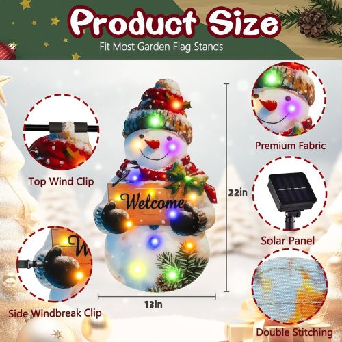 12x18 Lighted Christmas Snowman