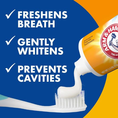 ARM & HAMMER Plus TheraBreath Toothpaste, Icy Mint, 5.5 oz, 2-Pack