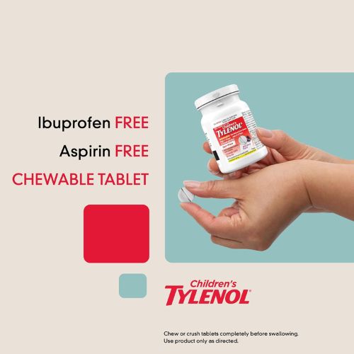 Children's Tylenol Dye-Free Chewables, 160 mg Acetaminophen, 24 ct