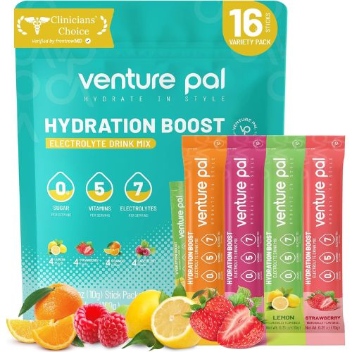 Venture Pal Sugar Free Electrolyte Powder, Liquid Daily IV Hydration Packet