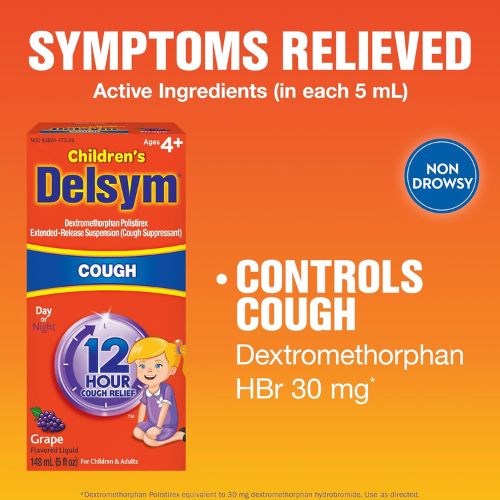 Delsym Children's 12 Hour Cough Relief Liquid  5 Oz