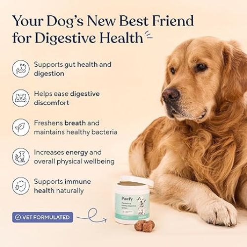 Pawfy Dog Probiotics – 30 Bacon Chews