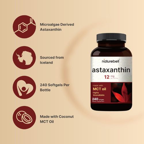 NatureBell Maximum Strength Astaxanthin 12mg