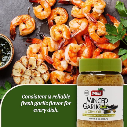 Badia Minced Garlic – 8 oz Jar