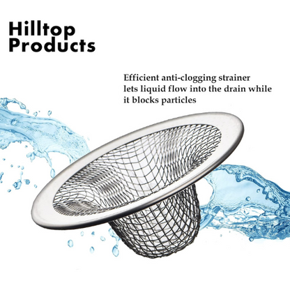 6-Pack Mesh Sink Drain Strainers with 2.125" Top and 1" Basket