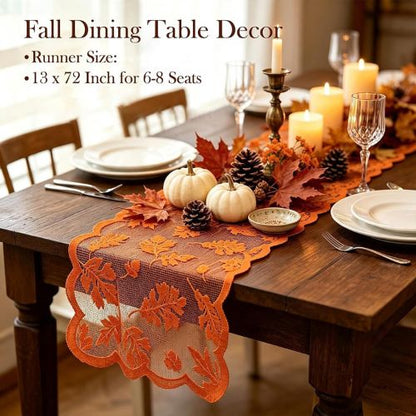 Fall Table Runner Fall Decorations for Home
