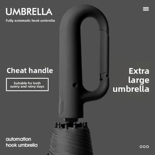 Ring-Buckle Automatic Windproof Sun Rain Umbrella