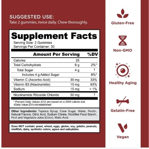 Goli World’s First Renew NAD+, 60 Count – Nicotinamide Riboside