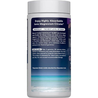 Natural Vitality Sleep Gummies | Magnesium, Melatonin & L-Theanine Formula