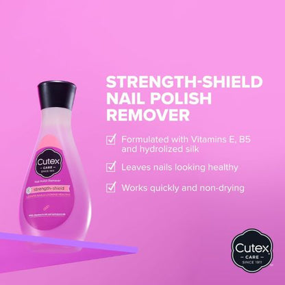 Cutex Nail Polish Remover, Strength Shield, Leaves Nails Looking Healthy