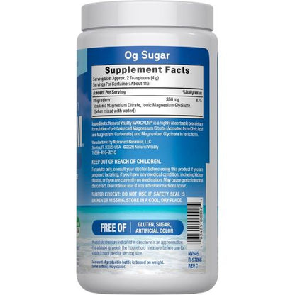 Natural Vitality Calm, Magnesium Supplement, Anti-Stress Drink Mix Powder