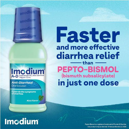 Imodium A-D Liquid Anti-Diarrheal Medicine, Mint Flavor, 8 fl. oz