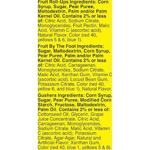 Fruit Snacks Variety Pack – Gushers, Roll-Ups & Fruit by the Foot (16 Pouches, 10.2 oz)