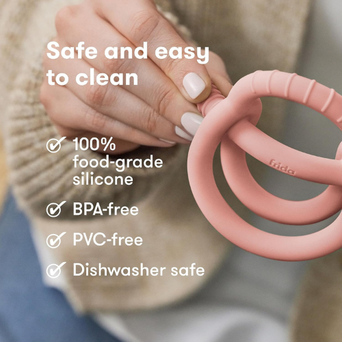 Frida Baby Get A Grip Silicone Teether  BPA Free Teething Toy