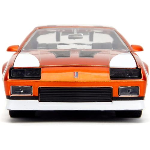 Jada Toys Cheetos 1:24 1985 Chevy Camaro Z28 Die-Cast Car & 2.75" Chester Cheetah Figure, Orange