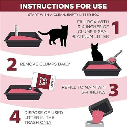 ARM & HAMMER Clump & Seal Cat Litter – 18lb, 14-Day Odor Control