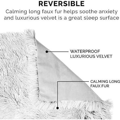 Furhaven Waterproof Pet Blanket – XL, Mist Gray, Plush & Washable