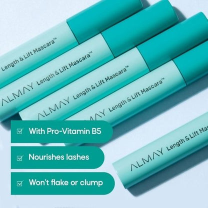 Almay Length & Lift Mascara, 10 Blackest Black, 1 Count