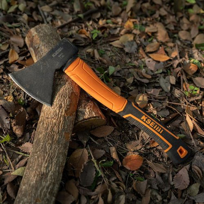 KSEIBI Wood Axe, Small Outdoor Camp Hatchet for Splitting