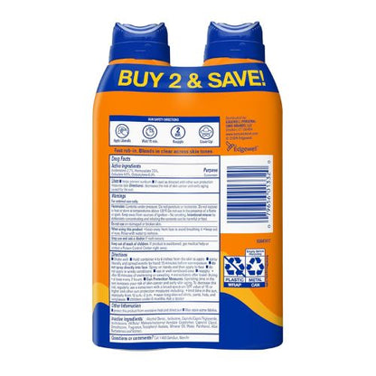 Banana Boat Sport SPF 50 Sunscreen Spray, 6 oz (2 Pack)