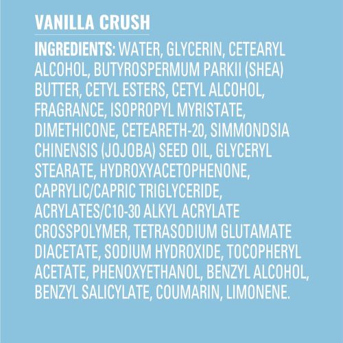 Jergens Shea Fusion Vanilla Crush Body Lotion, Dry Skin, 14 fl oz