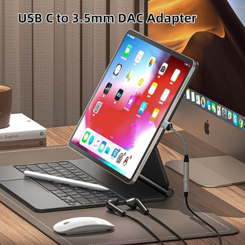 USB-C to 3.5mm Audio Adapter – 2-Pack (Black)