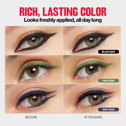 Revlon ColorStay Pencil Waterproof Eyeliner, 202 Black Brown, 0.01 oz