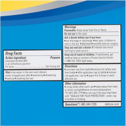 Debrox Swimmer's Ear Drying Drops, 1 Fl Oz