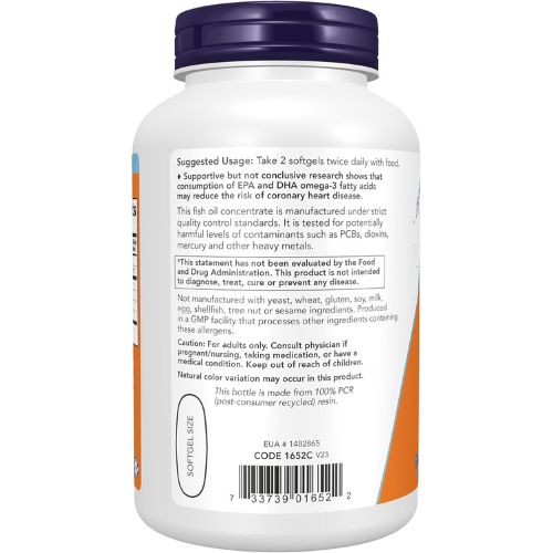NOW Foods Supplements, Omega-3 180 EPA / 120 DHA,