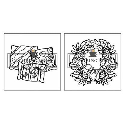 Cute and Cozy Coloring Book