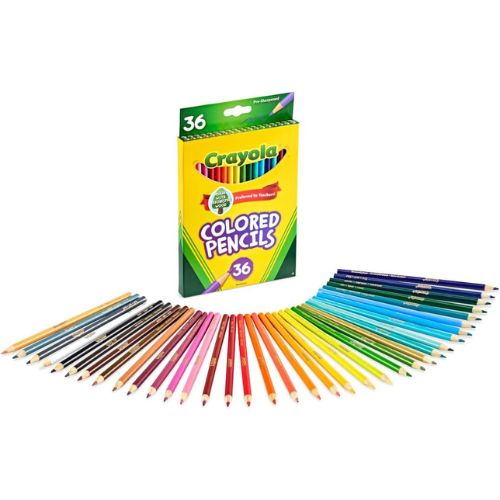 Crayola Colored Pencils (36ct), Teacher School Supplies for Kids & Adults