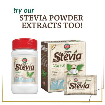 KAL Sure Stevia Extract Zero Calorie Sweetener, Low Carb