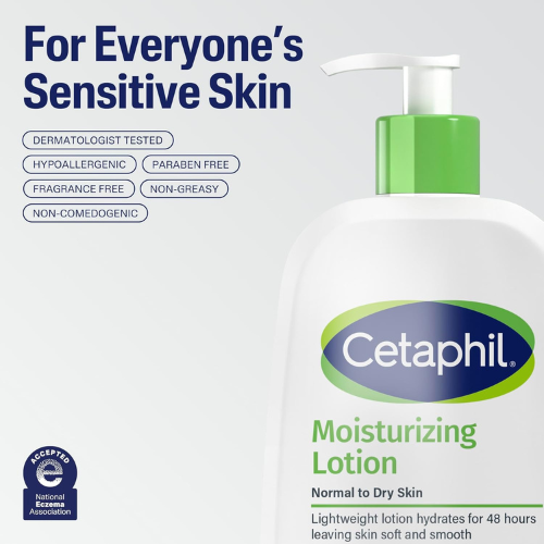 Cetaphil Moisturizing Face & Body Lotion, Sensitive Skin, 20oz