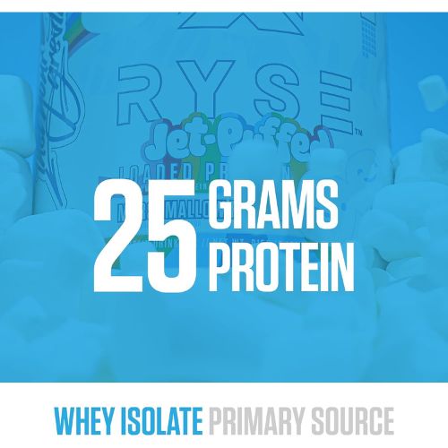 RYSE Loaded Protein Powder - Jet-Puffed Marshmallow - 25g Whey Protein Isolate