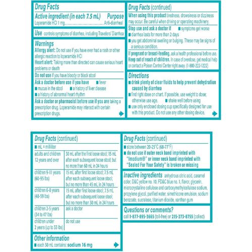 Imodium A-D Liquid Anti-Diarrheal Medicine, Mint Flavor, 8 fl. oz